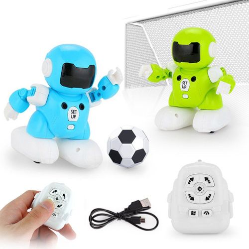Robot De Football Télécommandé, 2 Pièces, Chargeur Usb, Jouet De Combat, Football, Chant Et Danse, Télécommande