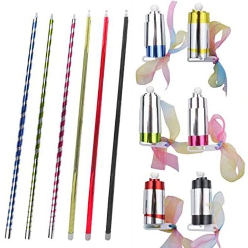 Baguette Magique Rétractable Pliante, Écharpe En Soie Pour Changer De Baguette, Jouet Magique Professionnel, Accessoires De Performance, Jouet Magique Pour Enfant, 6 Pièces