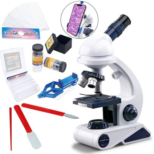 Kit De Microscope Expérimental Led 450x, Jouet Éducatif En Science À L'école Et À La Maison, Microscope Biologique Raffiné Pour Enfants
