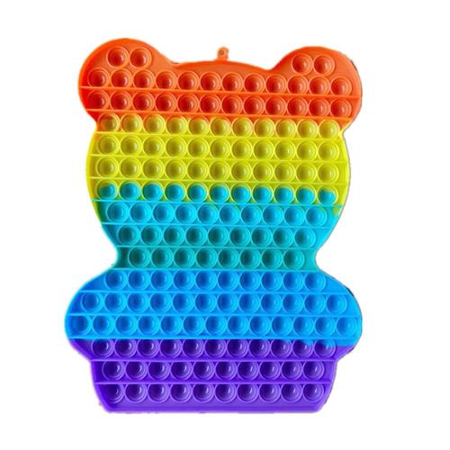 Jouets En Silicone En Forme D'ours Arc-En-Ciel, Anti-Stress, Anti-Stress, Pour Adultes