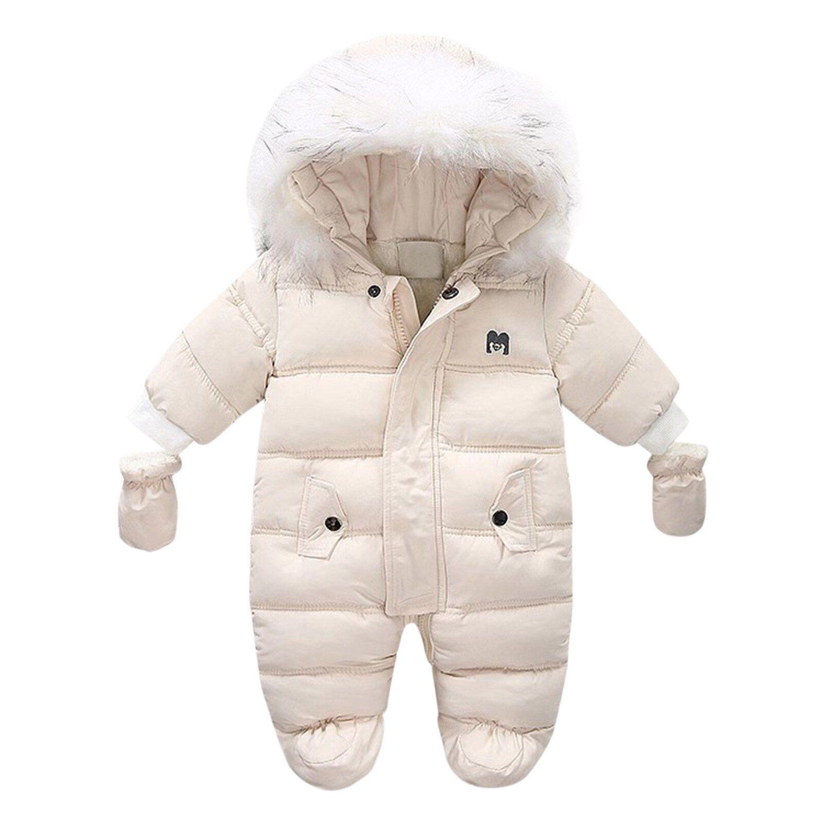 Combinaison épaisse et chaude pour nouveau-né, manteau pour bébé