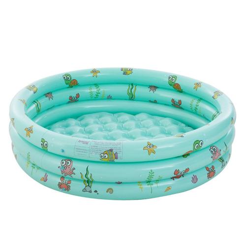 Piscine gonflable d'été pour bébé 100x40cm, jouet pour enfants, pataugeoire, impression d'animaux marins, bassin rond, baignoire Portable