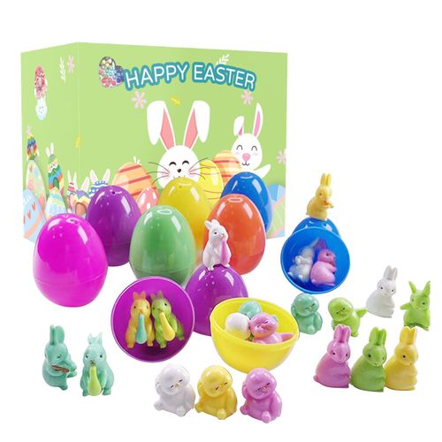 Boîte-Cadeau De Pâques Avec Poupée Lapin Et Poussin, À Faire Soi-Même, Capsule D'¿Uf De Dessin Animé, Nouveauté, Fournitures De Fête Surprise, Cadeau De Pâques