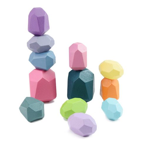 Bloc De Construction D'Éveil En Bois, Jeu D'Équilibre Pour Enfants, Jeu D'Apprentissage Pour Bébé, Jouet De Développement Éducatif Précoce
