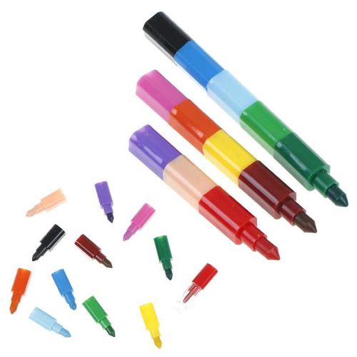 Crayons À L'huile Pour Enfants, Blocs Colorés Créatifs, Crayons À Dessin, Jouets, Fournitures De Peinture, Cadeau Pour Bébé, Stylo Pour Enfants, 1 Pièces