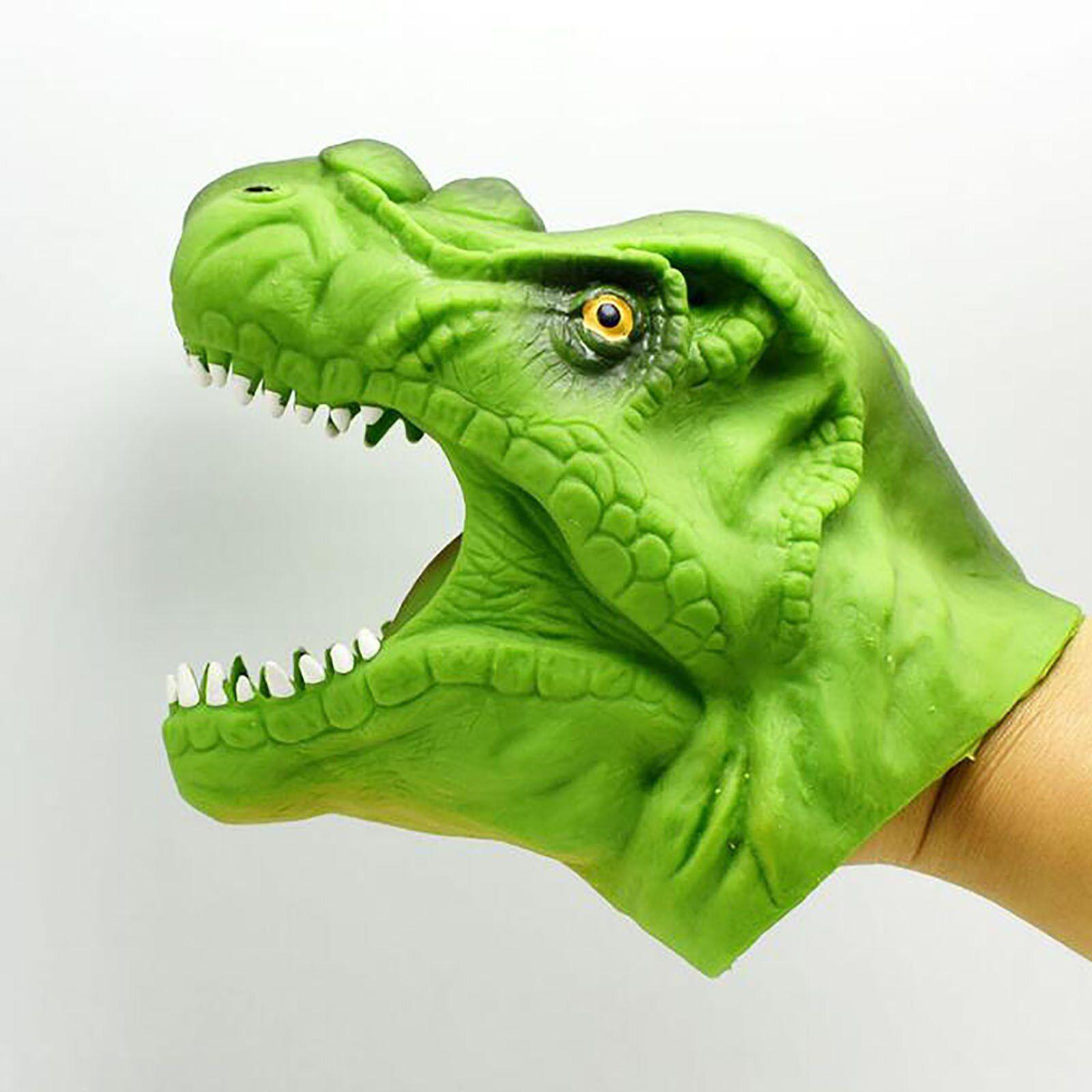 Gants à main de dinosaure, 1 paire, marionnette à bouche Mobile en