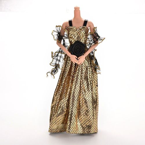Robe De Poupée En Grain De Crocodile, Vêtements Élégants Pour Poupées Avec Châle, Accessoires, Fournitures, 1 Pièce