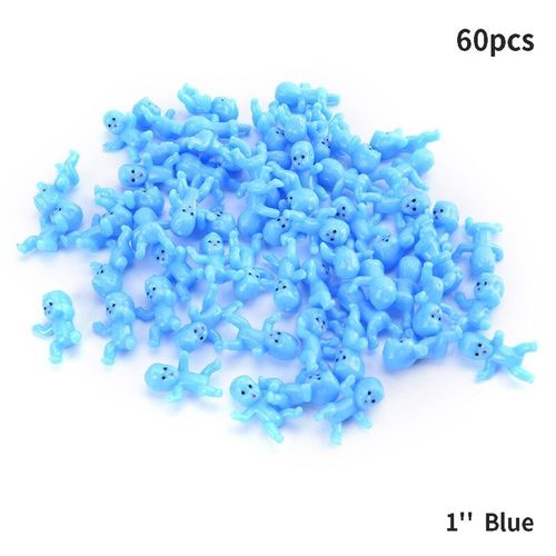 Nouveau 60pcs 1/1.2 Pouces En Plastique Mini Bébé Enfants Jouets De Haute Qualité Accessoires De Poupée