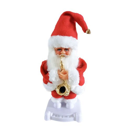 Poupées Électriques Du Père Noël, Jouets De Noël, Secouant Les Hanches, Danse, Chant, Saxophone