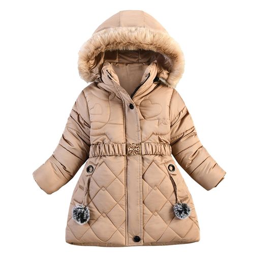 Combinaison De Neige À Capuche Avec Fermeture Éclair Pour Enfants, Manteau À La Mode, Doudoune D'hiver Épaisse Et Chaude, Vêtements D'extérieur Pour Filles