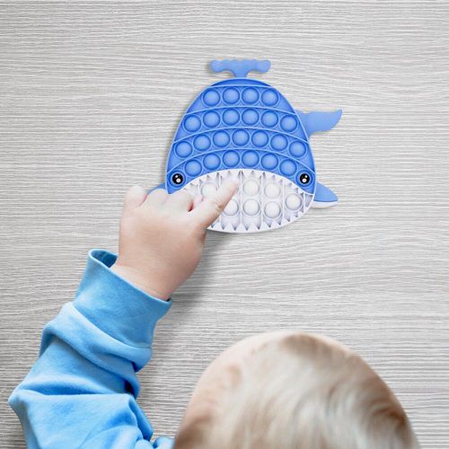 Puzzle Sensoriel En Forme De Baleine, Jouet Interactif Relaxant, Anti-Stress, Pour Enfants Et Adultes