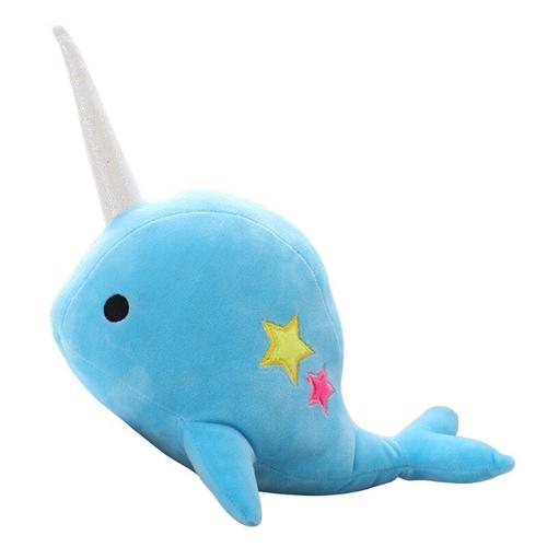 Poupée Narwhal Imprimée En Forme D'étoile, Jouet En Peluche, Animal Doux, Océan, Mer, 5 Couleurs, Pour Femmes Et Filles, Cadeaux Pour Bébés, 25cm, 35cm