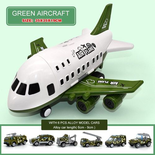 Avion De Simulation De Déformation Pour Enfants, Jouet De Grand Stockage, Avion De Transport Avec Véhicule De Camion En Alliage Pour Garçons