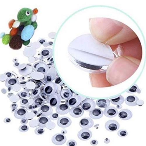 Yeux Google Auto-Adhésifs Mixtes, 700 Pièces, 4/5/6/7/8/10/12mm, Scrapbooking Diy, Pour Ours En Peluche, Vente En Gros