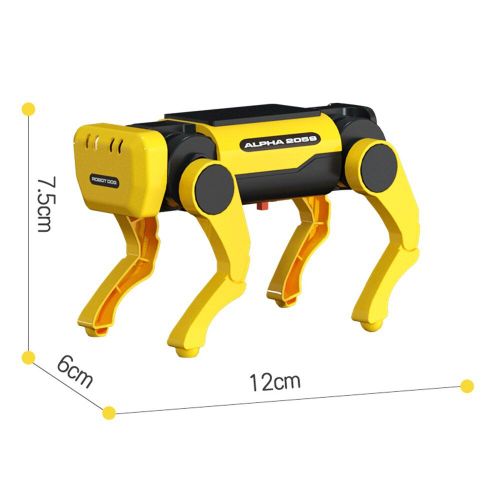 Robot Intelligent Bionique Quadrirotor Pour Chien, Jouet Mécanique À Énergie Solaire, Assemblage Éducatif, Puzzle Scientifique Et Technique