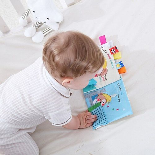 Livre En Tissu Avec Motifs D'Animaux De Dessin Animé, Joli Livre Interactif Pour Bébé, Bonne Nuit, Chien, Lettres Brodées, Apprentissage Préscolaire, Pour Nourrissons