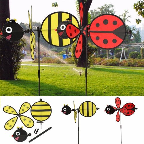 Moulin À Vent En Forme De Bourdon, Abeille/Coccinelle, Tourbillon, Décoration De Jardin, Maison, Jouet Pour Enfants, Cadeau, 1 Pièce
