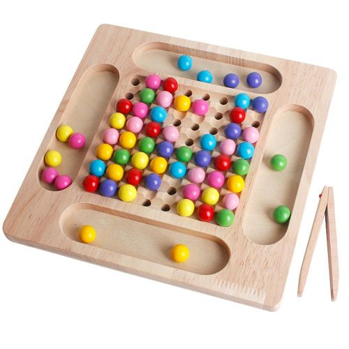 Jeu De Perles En Bois Montessori Pour Bébé, Jouets Éducatifs Précoces, Puzzle Pour Tout-Petit, Jouet D'apprentissage Pour Enfants D'âge Préscolaire