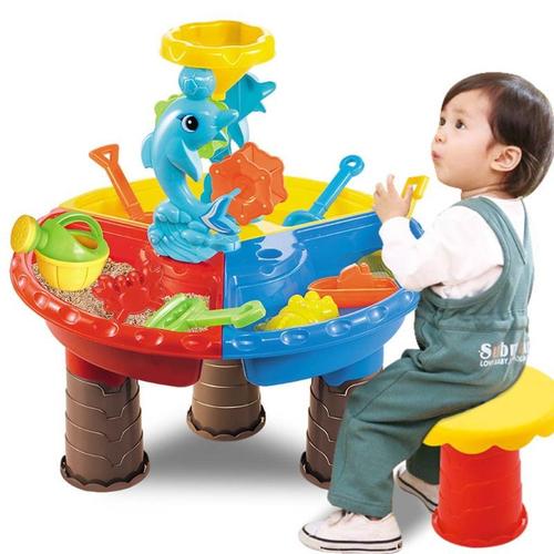 Table De Jeu De Sable Et D'eau Pour Enfants, Jeu De Fosse À Sable Pour Jardin, Bord De Mer En Plein Air, Jouet De Plage