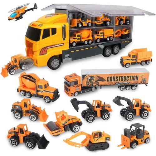 Camion De Transport Voiture Jouet Mini Véhicules Pour Enfants Pour Cadeau Garçons