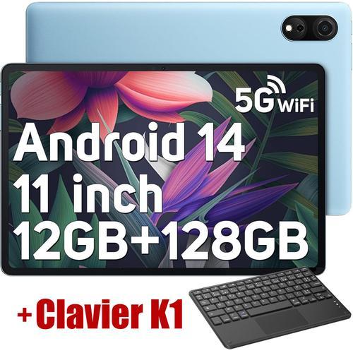 Blackview Tab 90 WiFi Tablette Tactile 10.9" HD+ IPS Android 14 2.4G+5G WiFi 6, 12 Go + 128 Go/SD 1 To 8200mAh Bleu Avec Clavier K1