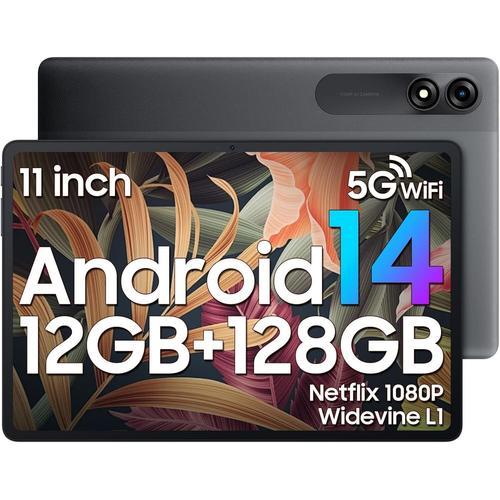 Blackview Tab 90 WiFi Tablette Tactile 10.9" HD+ IPS Android 14 2.4G+5G WiFi 6, RAM 12 Go ROM 128 Go/SD 1 To 8MP+13MP 8200mAh - Gris