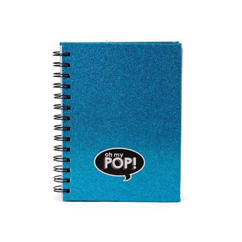 Oh My Pop Blue Cahier Shine, Bleu