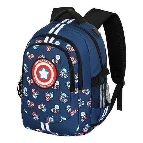 Sac à dos Running PLUS - Marvel Captain America Brave - Bleu - Taille Unique