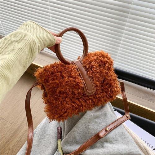 sac a main femme fausse fourrure