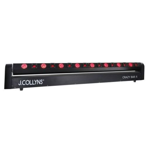 J.COLLYNS - CRAZY BAR R - Barre 8 Lasers Rouge + 8 Leds