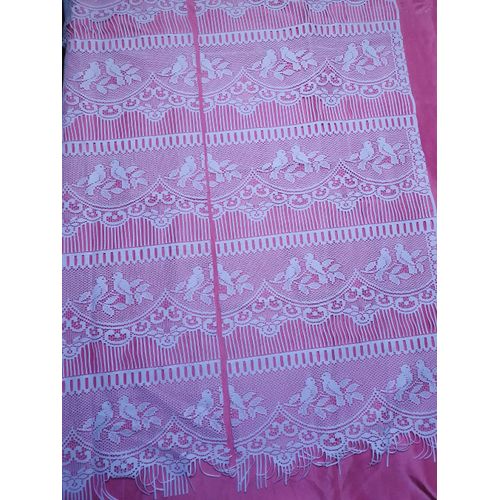 Paire De Rideaux De Type Mailles Avec Franges