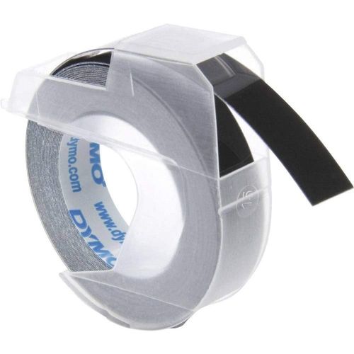 Dymo Ruban 3d D'estampage 9 Mm De Large 3 M Noir Brillant