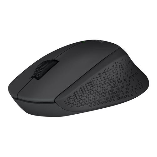 Logitech M280 - Souris - pour droitiers - optique - 3 boutons - sans fil - 2.4 GHz - récepteur sans fil USB - noir