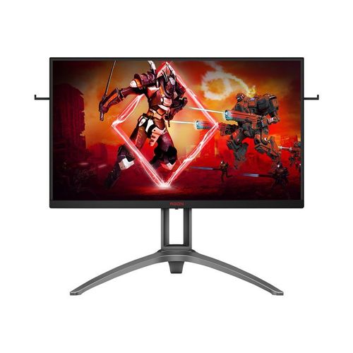 AOC Gaming AG273QZ - AGON Series - écran LED - jeux - 27" - 2560 x 1440 WQHD @ 240 Hz - TN - 400 cd/m² - 3000:1 - DisplayHDR 400 - 0.5 ms - HDMI, VGA, DisplayPort - haut-parleurs - noir, rouge