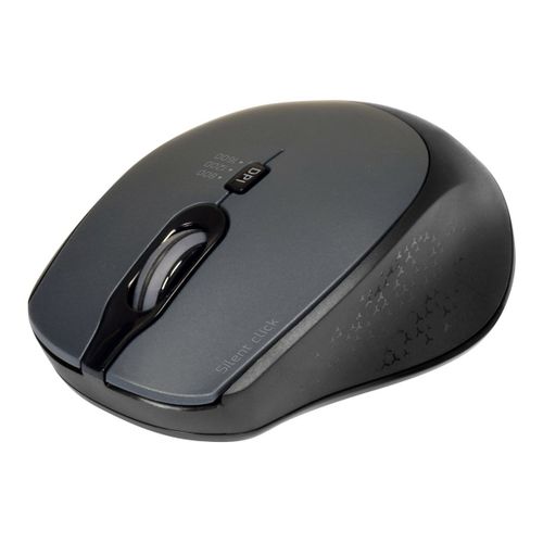 PORT Connect SILENT - Souris - optique - sans fil - 2.4 GHz - récepteurs sans fil USB / USB-C - noir