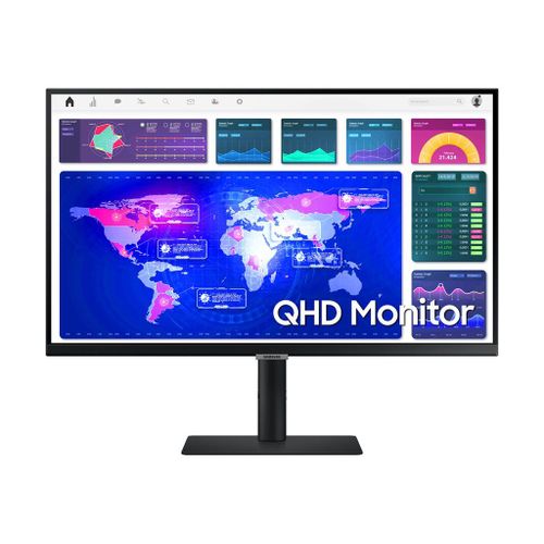 Samsung S27A600UUU - S60UA Series - écran LED - 27" - 2560 x 1440 QHD @ 75 Hz - IPS - 300 cd/m² - 1000:1 - HDR10 - 5 ms - HDMI, DisplayPort, USB-C - noir