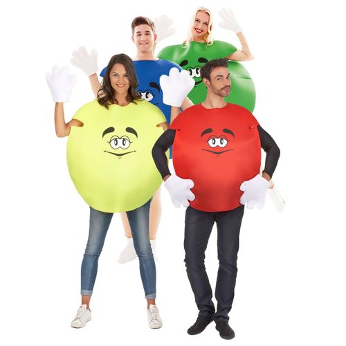 Déguisement De Groupe Bonbon Multicolore Adultes