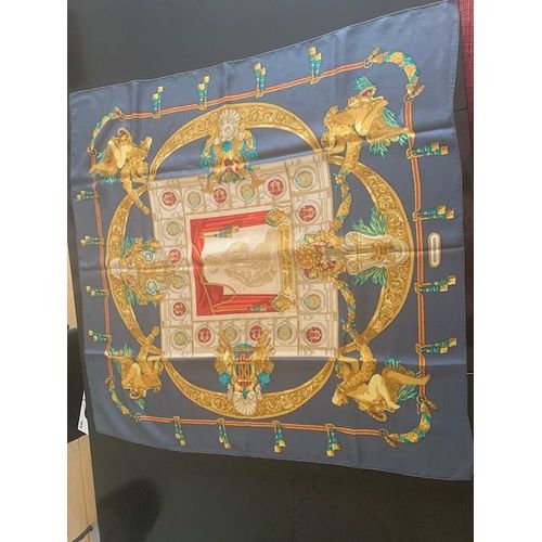 Foulard Hermès "Hommage À Charles Garnier". Carré En Soie 90cmx 90cm
