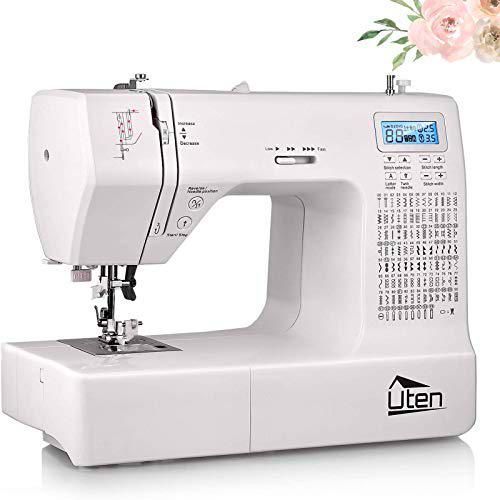 Machine à Coudre Electronique 200 Points 8 Types de Boutonnières avec Ecran Neuf