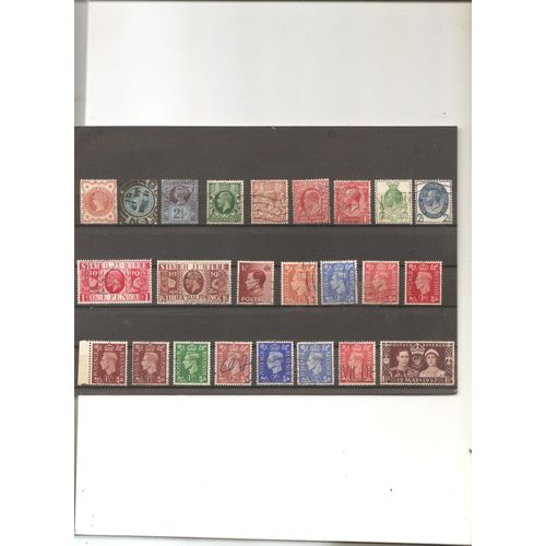 24 Timbres Oblitérés 1 Timbre Neuf Grade Bretagne 1887