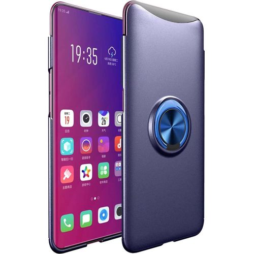 Compatible Avec Xiaomi Redmi 9 Power Coque, 360 Degres Protection Bumper + Verre Trempé, Coque Avec Anneau Support Cover Skin Cases Housse Etui Protector-Bleu