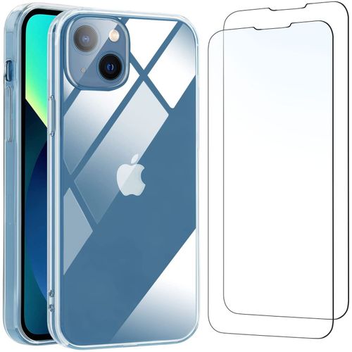 Coque Silicone Transparent Pour Iphone 13 + 2 Verres Trempes Little Boutik®