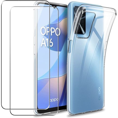 Coque Silicone Transparent Pour Oppo A16 / A16s + 2 Verres Trempes Little Boutik®