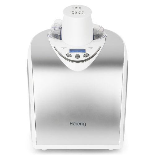H.Koenig HF180 - Sorbetière - 1 litre - 135 Watt - Blanc/inox