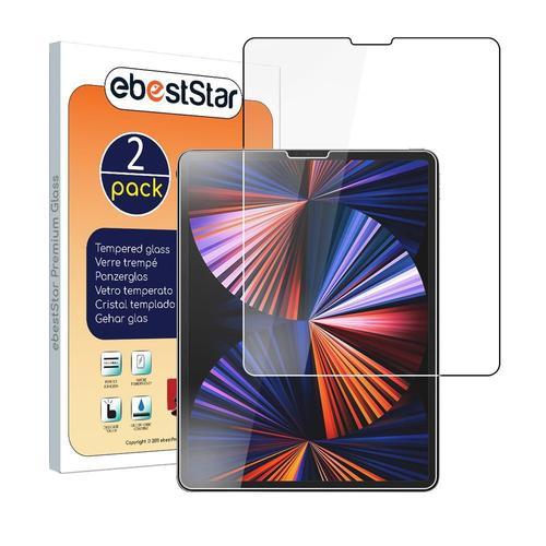 Ebeststar - [Pack X2] Verre Trempé Ipad Pro 12.9 M1 2021, 2020 Film Vitre Protection Ecran Anti-Rayure, Pose Sans Bulles [Dimensions Precises Tablette : 280.6 X 214.9 X 6.4/5.9 Mm, Écran 12.9'']