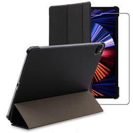 ebestStar - Housse + Film Verre Trempé pour iPad Pro 12.9 M1 2021, 2020  Etui Pochette Vitre Protection Slim Smart Case, Noir [Dimensions PRECISES  Tablette : 280.6 x 214.9 x 6.4/5.9 mm, écran 12.9'']