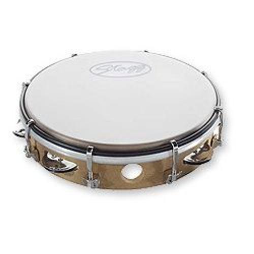 Stagg Tab-108p/Wd - Tambourin Accordable En Plastique 8'' Avec 1 Rangée De Cymbalettes