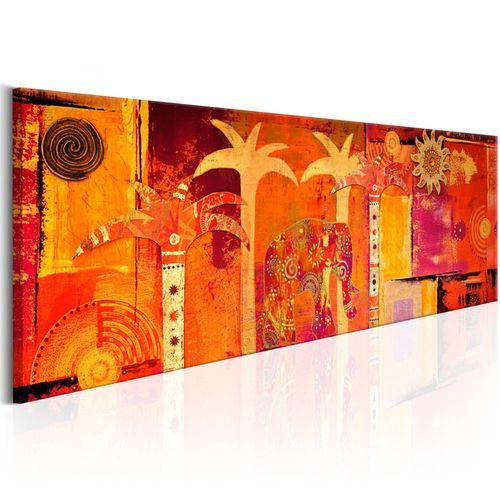 Tableau Tableau africain et ethnique African Collage 120 x 40 cm