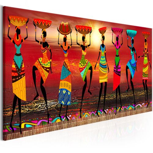 Tableau Tableau africain et ethnique African Women Dancing 150 x 50 cm