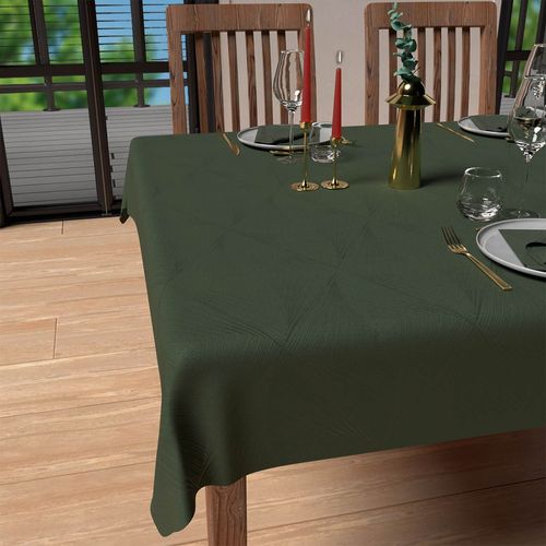 Nappe Ronde Anti-Tâche Diamètre 180 Cm Luxury Champagne, Par Soleil D'ocre